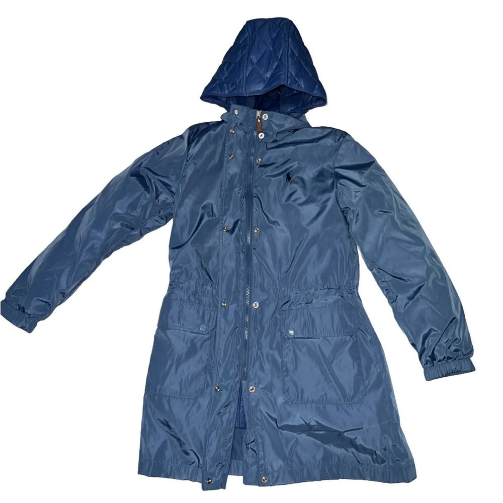 NWT Ralph Lauren Polo Golf Convertible 2-In-1 Hooded Jacket Quilted Blue Size M - Picture 3 of 11